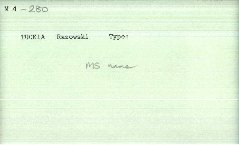 front of card